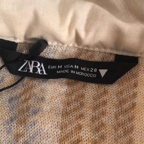 NWT wool-blend, half-zip, boxy hoodie plaid pullover with chest pocket from Zara - Picture 12 of 14